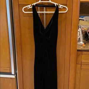 Black velvet dress